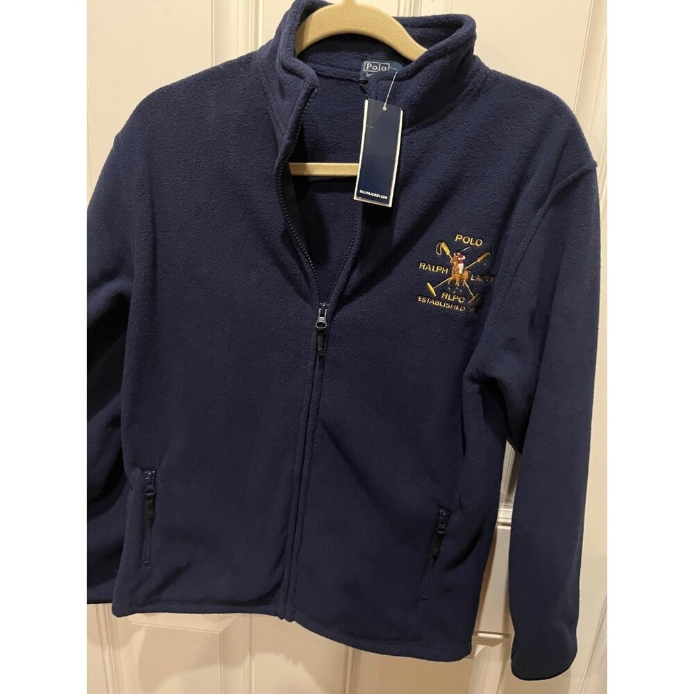 Polo fleece pullover